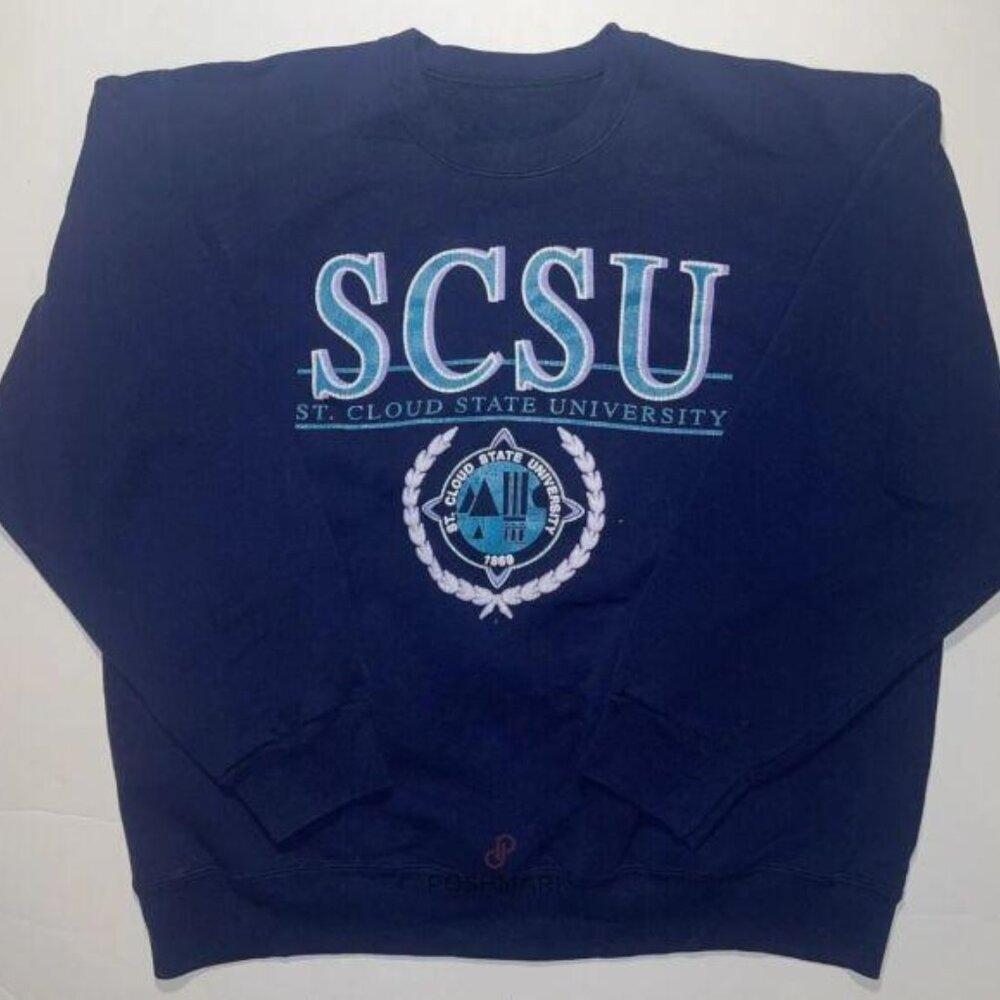 Col St Cloud State Scsu Huskies Er Sweatshirt Retro Vtg